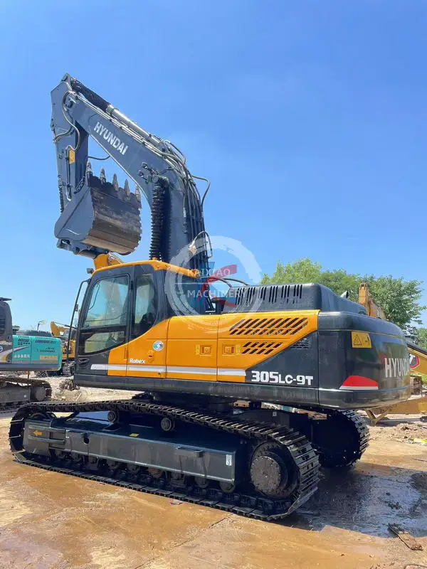 Hyundai 305-9T used excavator excavadora backhoe  30 ton in stock crawler digger hydraulic machine secondhand low price cheap