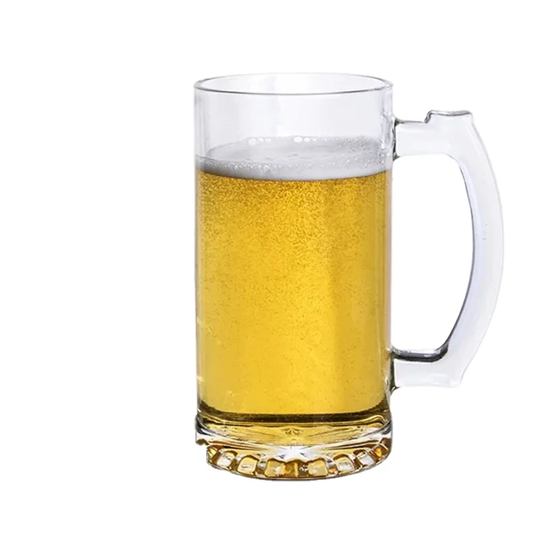 Wholesale High Quality 16oz Sublimation  sublimation glass beer mug support custom logo beer glasses