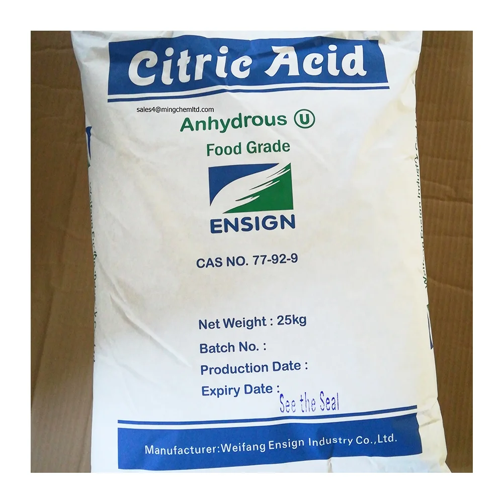 product line of lemon salt pure citric acid mono monohydrate edible wholesale from 10 tons price per ton price per kg