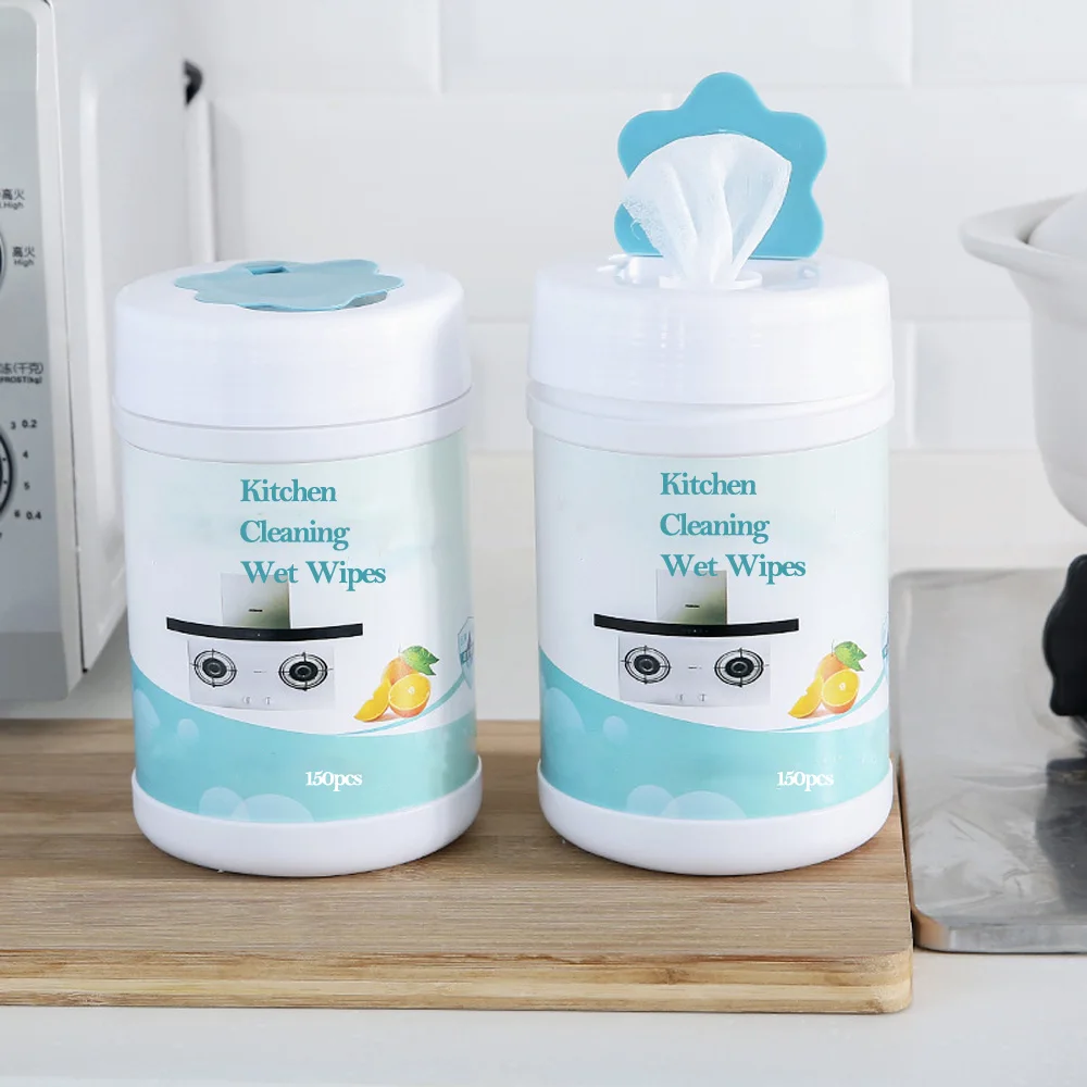 Factory Price Disposable Bamboo Non-Woven Kitchen Wiping Towels Kitchen Wet Wipes