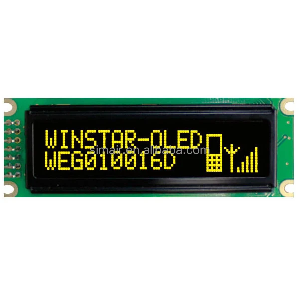 Монохромный OLED-дисплей 100x16 ЖК-модуль 2 4 дюйма