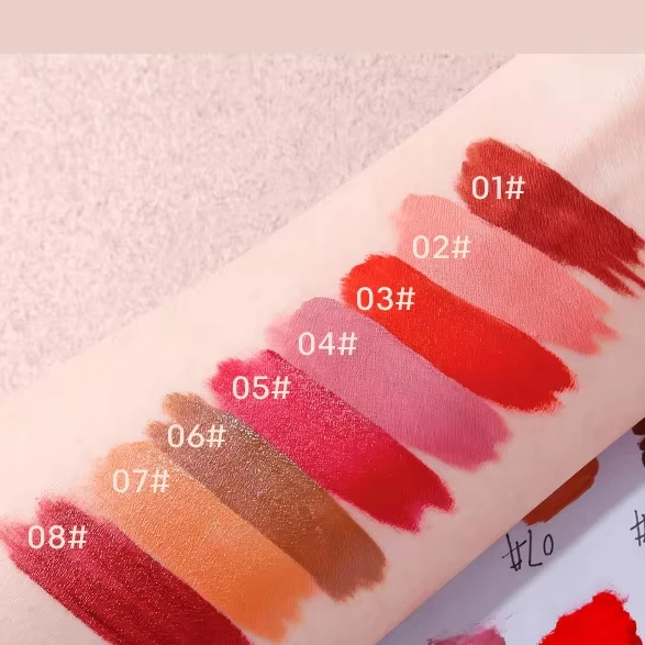 RoyueS Matte Lip Glaze Liquid Makeup That Does Not Fade or Stick to Cup Velvet Mist Lip Gloss