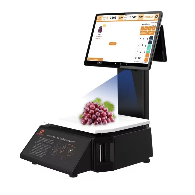 PC weighing scale with Receipt Printer All in One Touch Screen AI Scale OIML CE