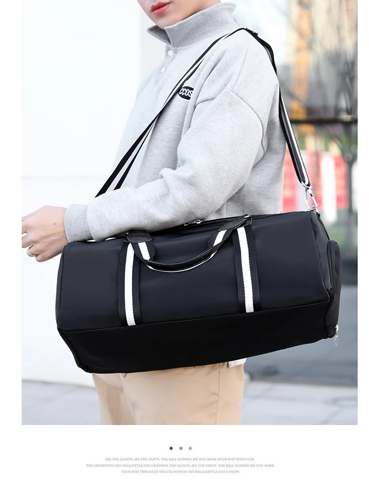 
Durable Travel Bag With Shoe Compartment Gym Sports Bag 