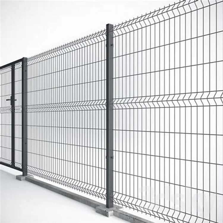 Home Outdoor Decorative PVC Coated Galvanized 3D Curved Welded Wire Mesh Garden Fence Panel