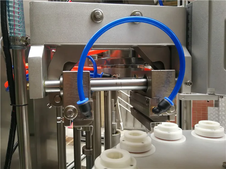 Aluminum tube automatic filling and sealing machine for ointment