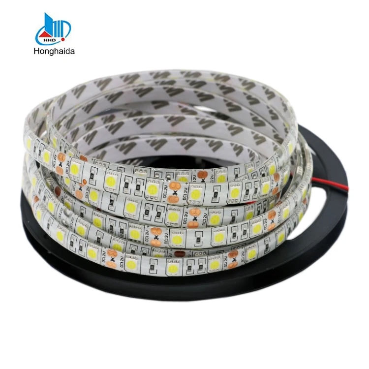 5 м IP65 5050 smd 12 В 24 в наружная гибкая 5 метров белая водонепроницаемая светодиодная лента