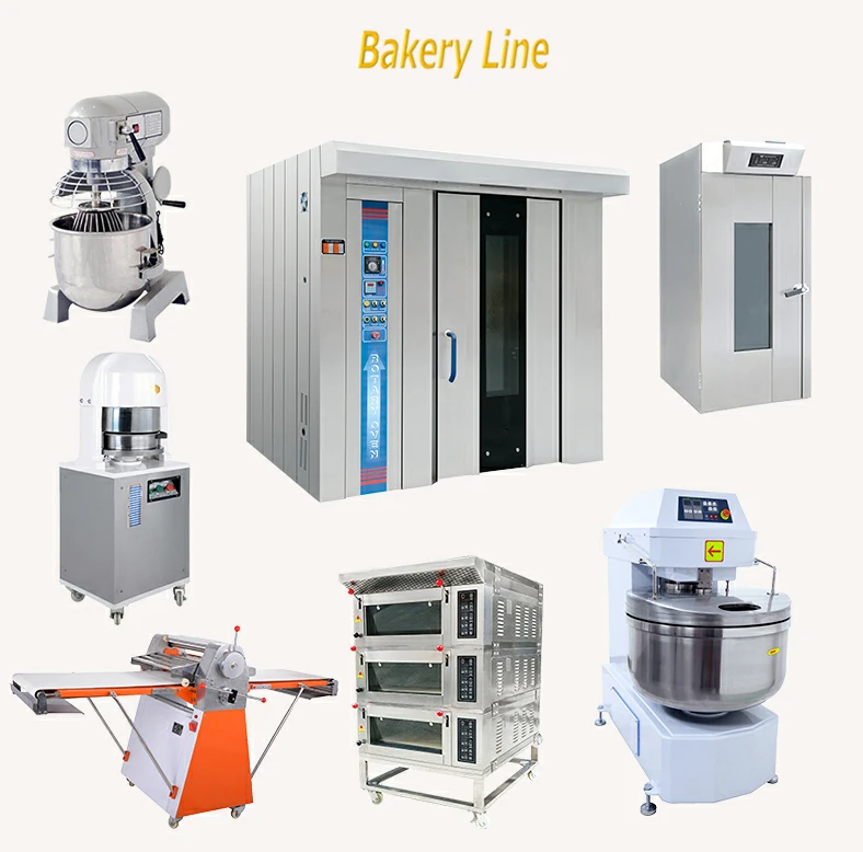 Commercial Electric Gas Automatic Bread Baking Oven Prices /Complete Bakery Equipment Machine For Sale