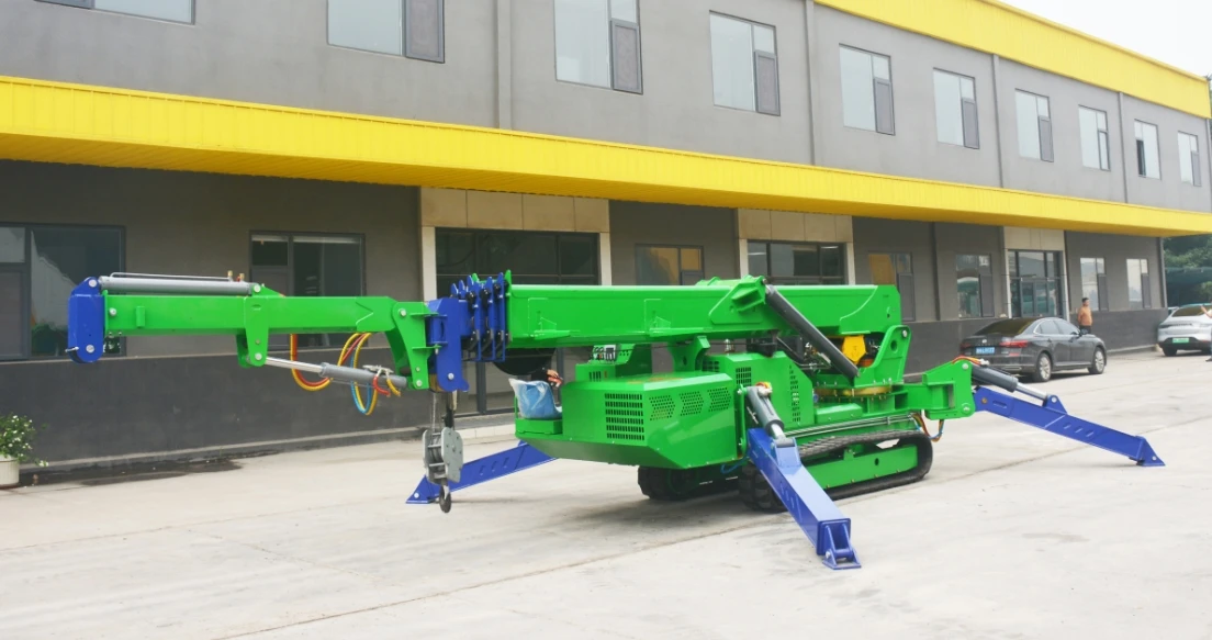 8-Ton Mini Electric Crawler Spider Crane New Home/Construction/Farm Gear with Bearing Gearbox Pump Pure Construction Cranes