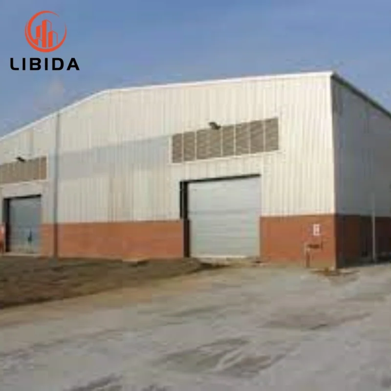 Chicken coop prefabricated steel structure warehouse building workshop with storage