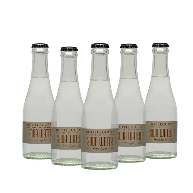 New Zealand Glass Bottle Packing Fresh Soda Natural Pure Spring Sparkling Beverage Energy Water Drink Artesian Homemade