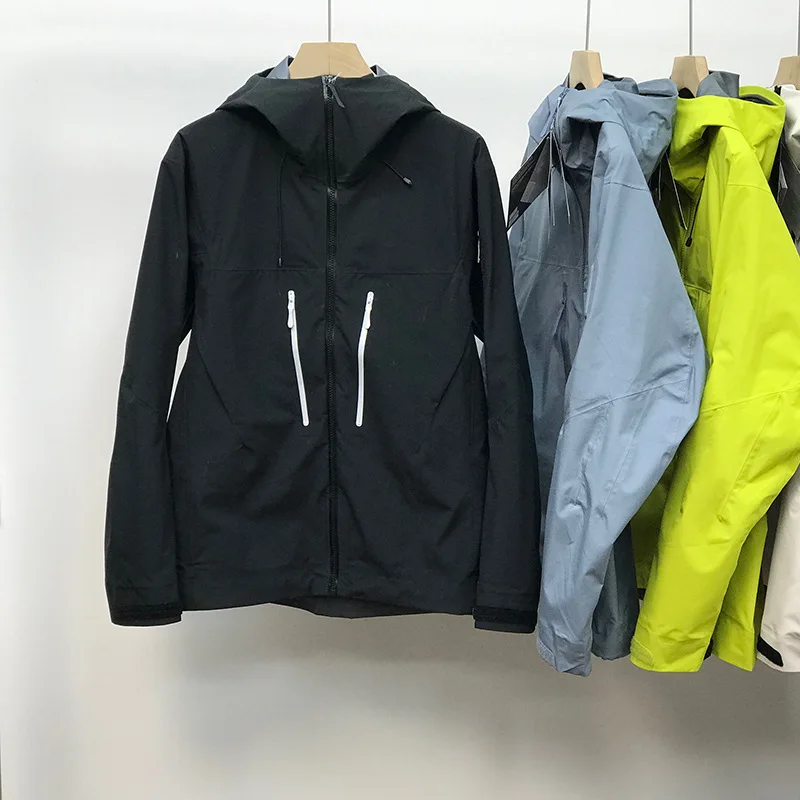 Unisex Plus Size Tactical Jacket Thin Hard Shell Waterproof Custom Brand Logo Jacket for Outdoor Zipper Closure