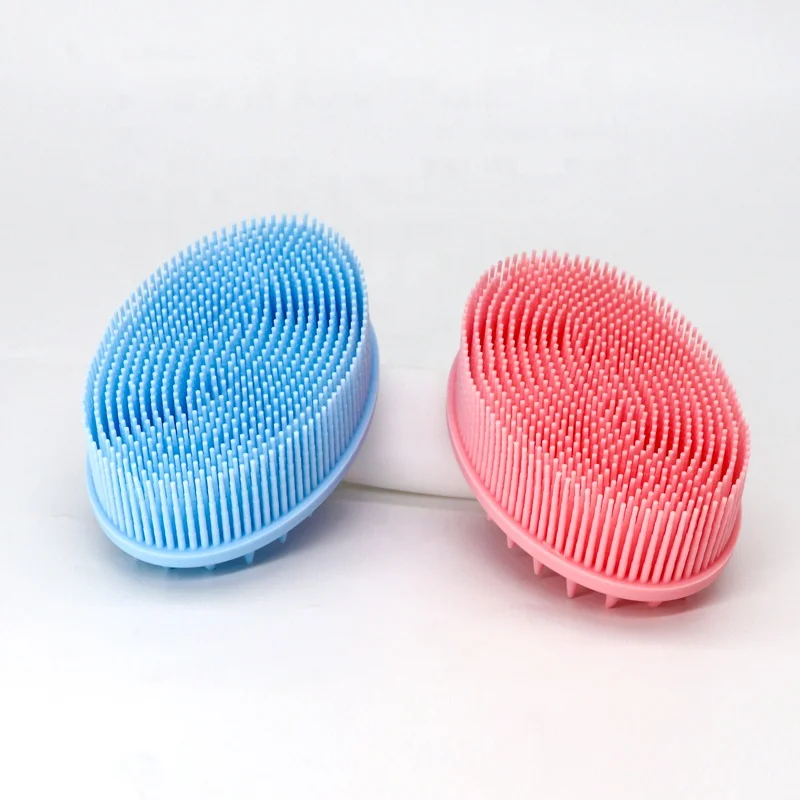 Gentle Exfoliating Baby Bath Shower Scrub Body Silicone Massage Brushes for Sensory Integration Therapy and Eliminate   JPDSBB