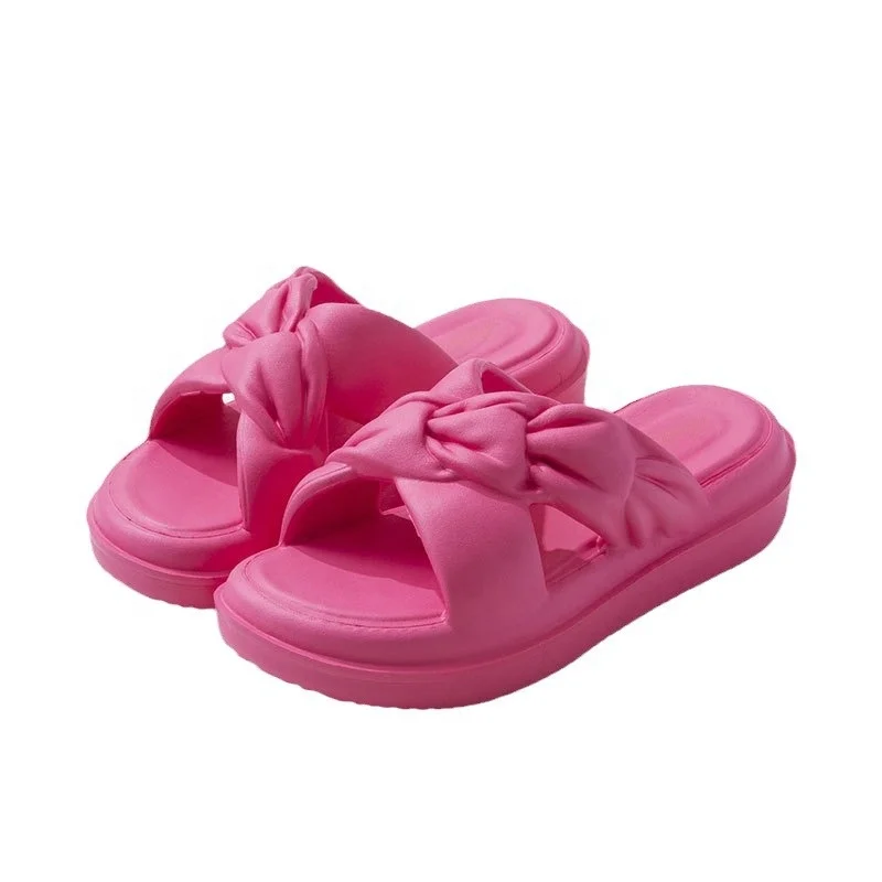 Women Platform slides slipper female and ladies women sandals beach casual slides slippers with heel platform sandals shoes