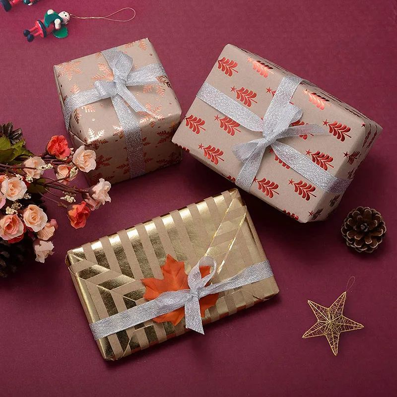 Kraft Custom Printed Wrapping Paper Roll Colorful Tissue Paper Gift Wrapping Paper Manufacturer for Birthday, Halloween,Wedding