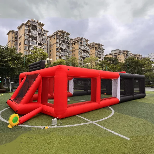 Portable Inflatable Sports Court Inflatable Soccer & Basketball & Volleyball Field 3 in 1 Multiple Sport Game