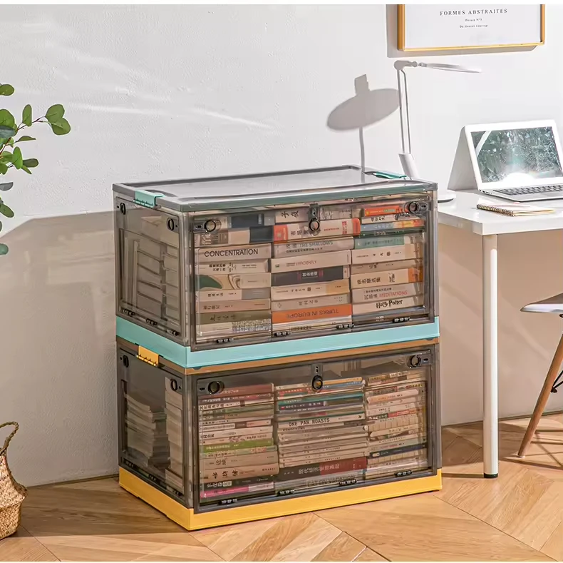 Large toy parts organizer home organiser Foldable building blocks boxes with handle Stackable kids toys storage containers