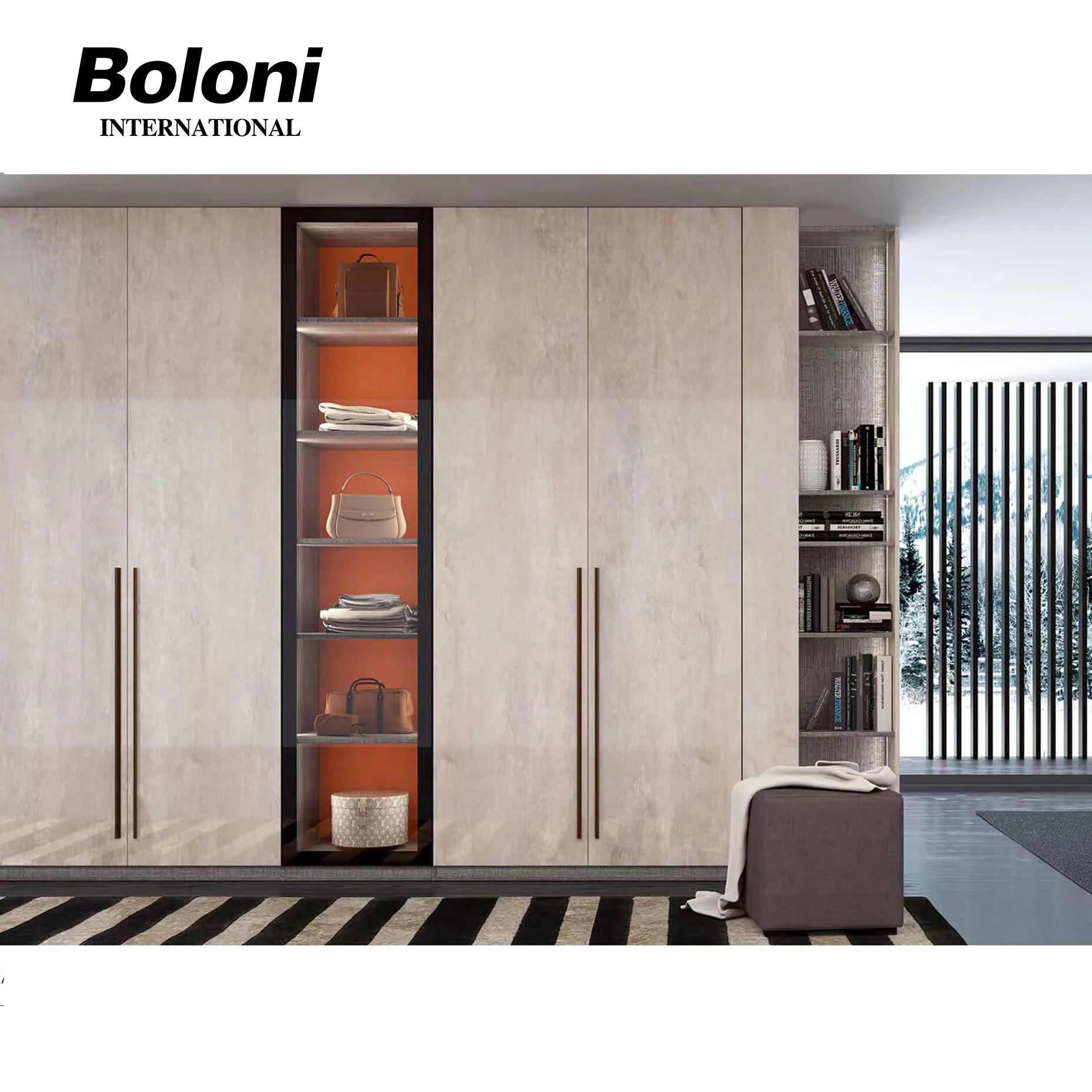Factory Custom closet system modern doors wardrobe walk-in closet systems organizers