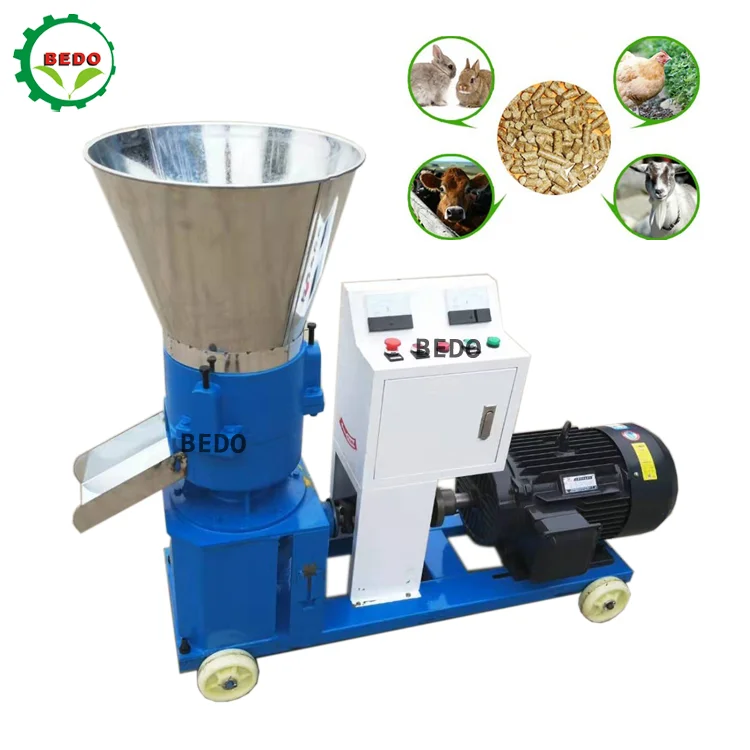 Factory Price Animal Poultry Feed Pellet Production Processing Machine Line Chicken Feed Pellet Machine For Kenya Farm