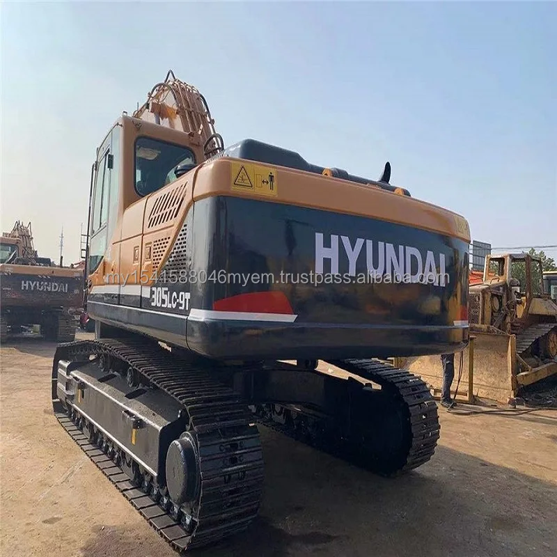 2019 Model Hyundai used excavator 305 crawler digger tractor 30ton excavator for sale