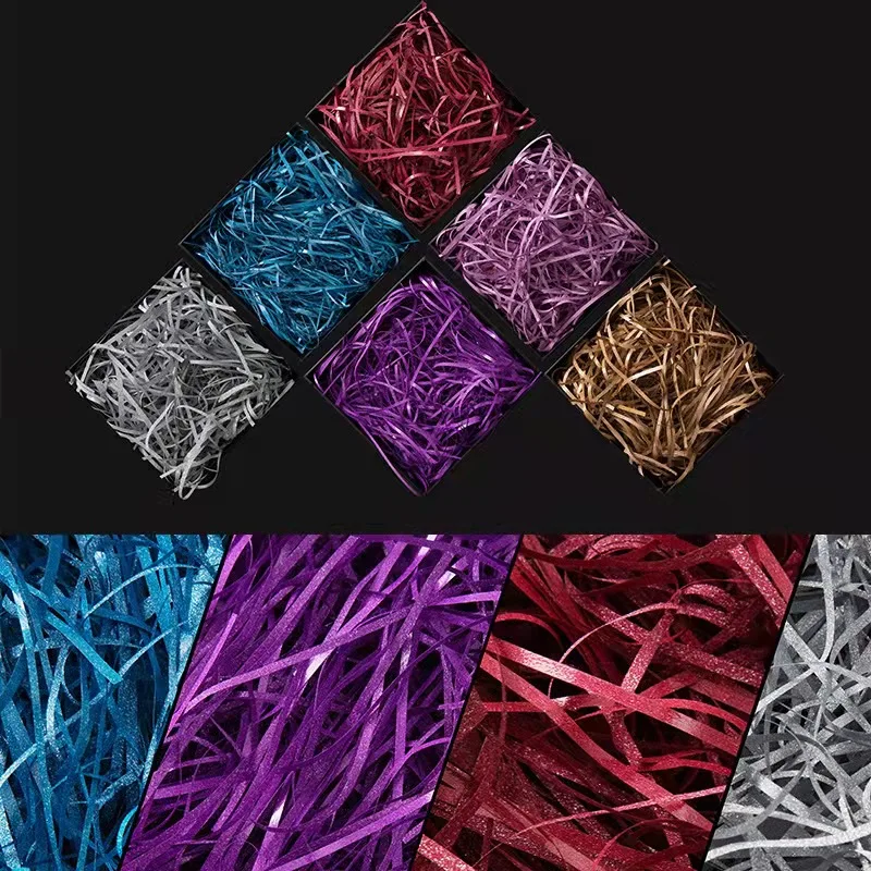 Wholesale High quality Decorative Crinkle Shredded Paper Stuffing For Gift Box Basket Filler