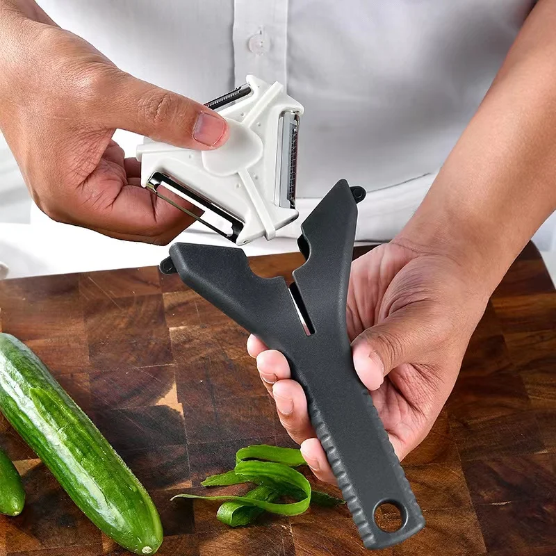 Hot Selling Kitchen Gadget Tools 3 In 1 Multi Function Stainless Steel Blade Manual Vegetable Cutter