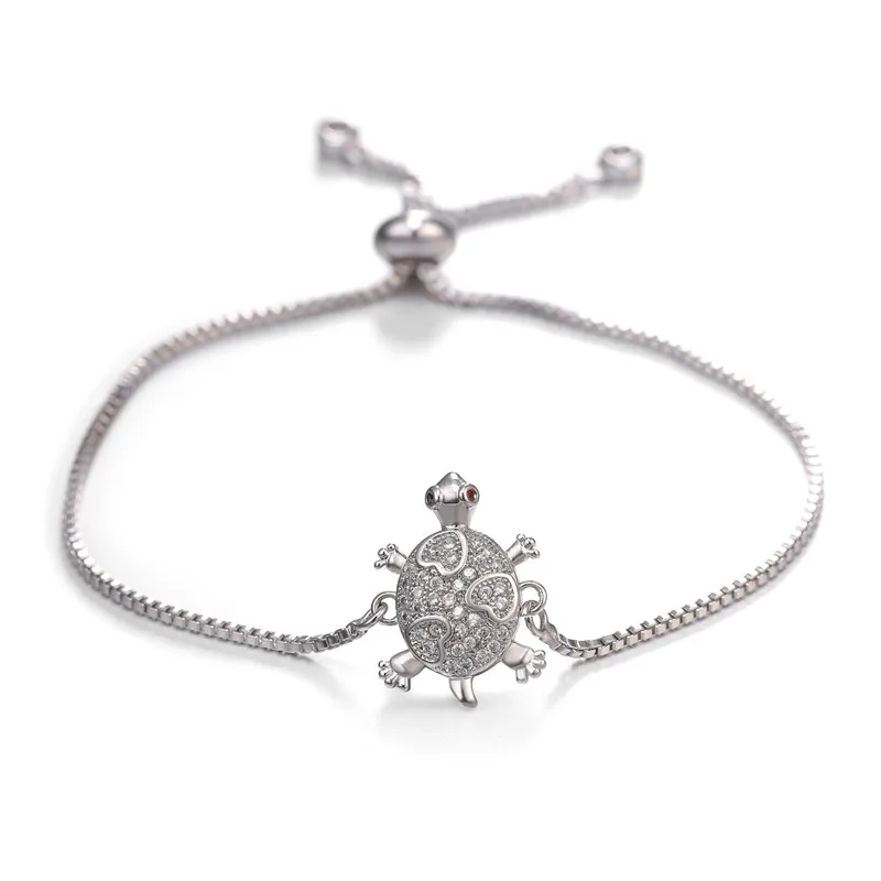
Give your brother sister friend a lucky blessing bracelet Longevity Turtle Small lock pendant bracelet 