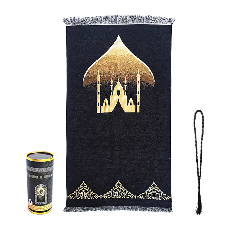 Prayer rug set muslim mat thick large padded soft wholesale travel prayer mat