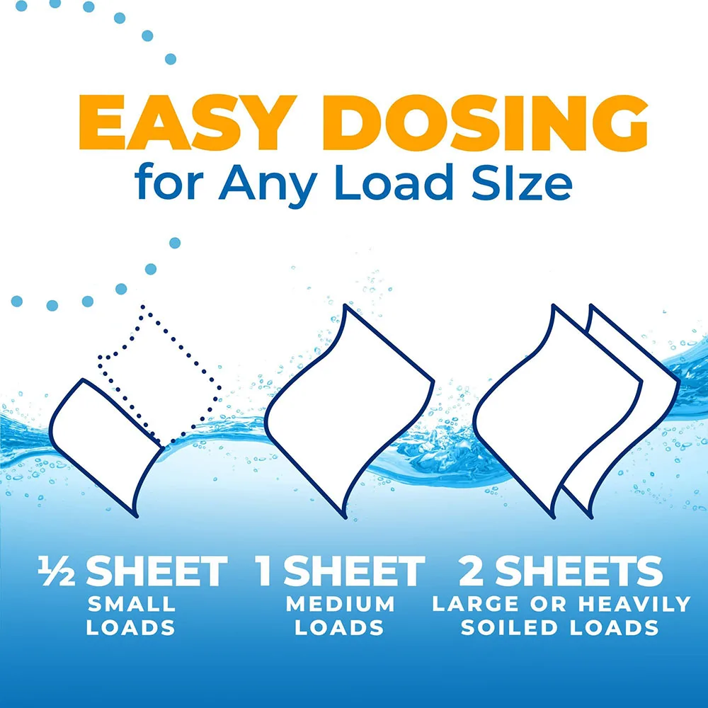 Custom Pure Natural Plant Laundry Strips Biodegradable Cleaning Eco Friendly 14*11cm Amber Laundry Detergent Sheets With Enzyme