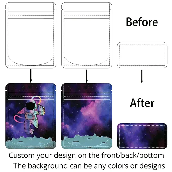 Custom Printed Resealable 3.5g 7g 12g Plastic Smell Proof Gummy Candy Edible Ziplock Stand Up Pouch Mylar Packaging Bags