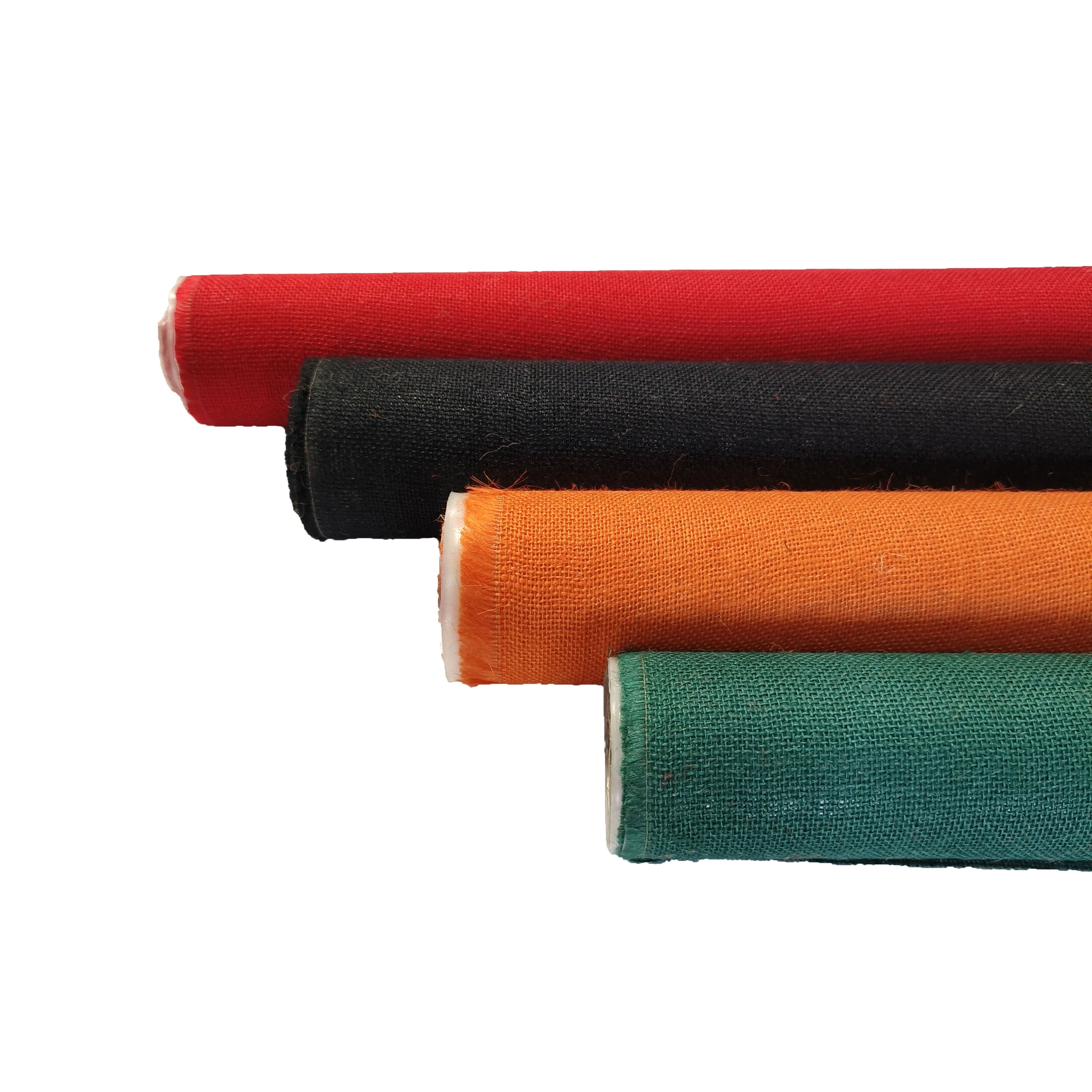 Customized Color 100% Jute Fabric PE Coated Waterproof Burlap Fabric for Bag