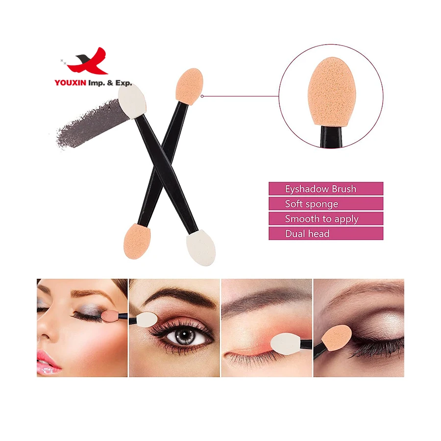 Factory Wholesale Makeup Tool Eyelash Brush Eyebrow Brush Lip Brush Hairpin Color Palette Powder Puff Disposable Makeup Tool Set