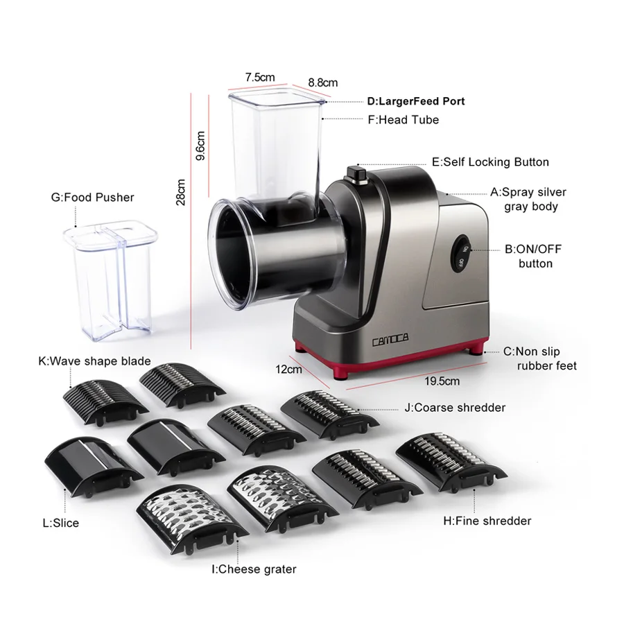 Support ODM ODM Service Low Price Gold Supplier of Vegetable Cutter Salad Slicer Carrot Vegetable Maker Multiple Shape to Choose