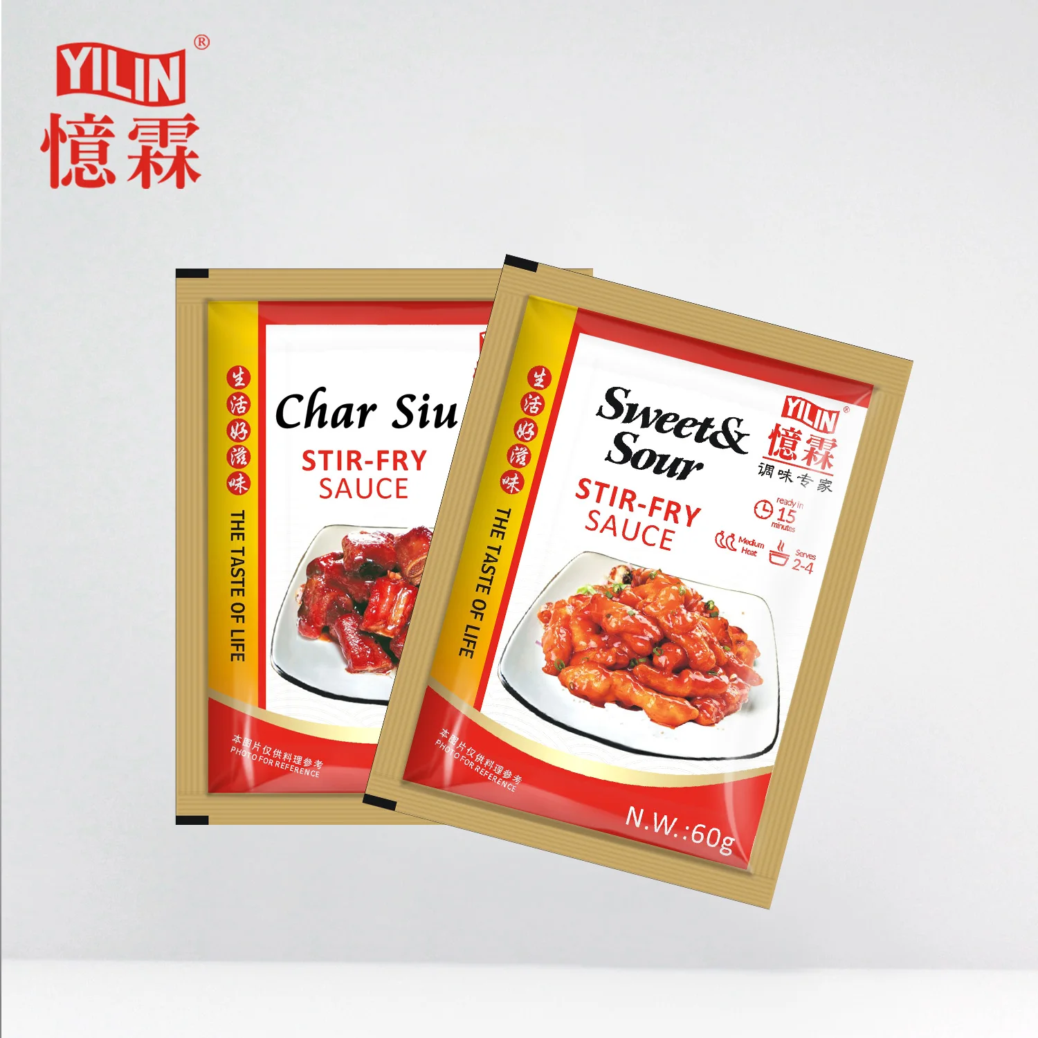 glass bottle Packing Natural  sweet and sour sauce for supermarket