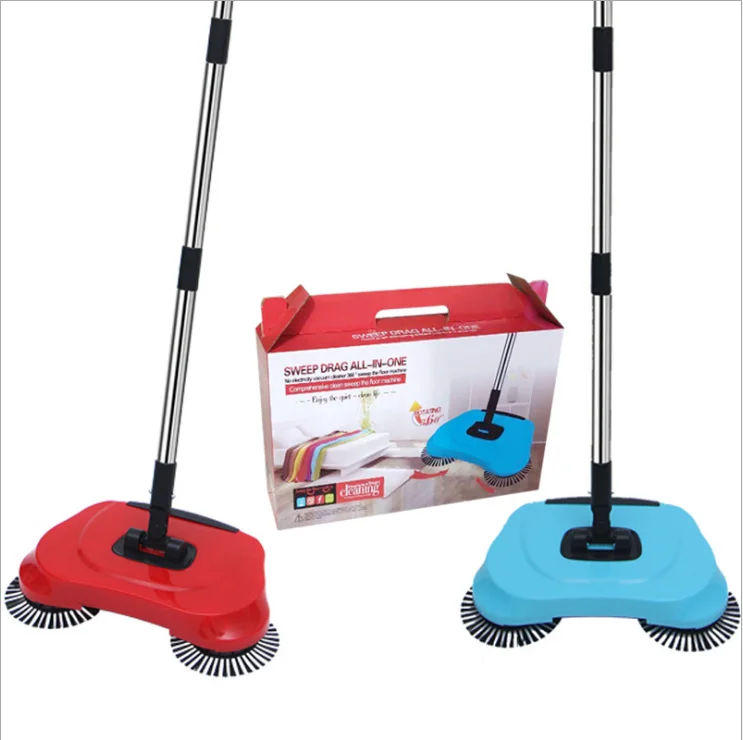 3 in 1 Broom Sweeper Household Easy Cleaning Microfiber Cordless Magic Flat Spray Mop With Sweeper