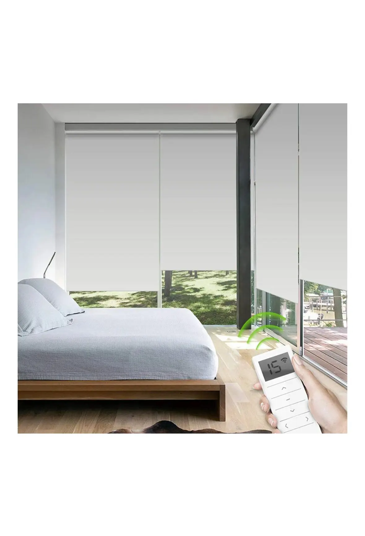 Original blind motor DM25LE buitled-in lithium battery Tubular motor Smart motorized blinds motor for shading curtain 433MHZ