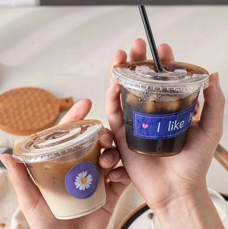 5oz PET ice cream cup branded with dome lid