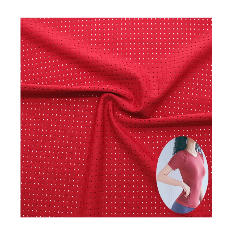 High Quality  200 GSM Polyester Spandex Sportswear yoga Lycra Fabric 4 way stretch lycra knitted lululemon jacquard mesh fabric