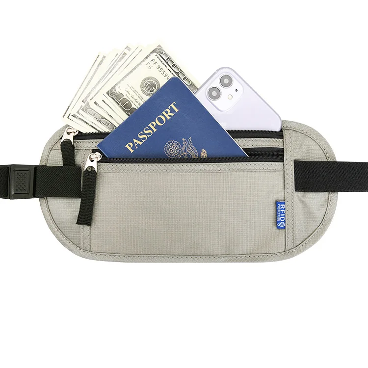 Manufactory Rfid Blocking Money Belt Black - Money Belt Rfid Blocking Sleeves Security Passport Holder Waist Pouch