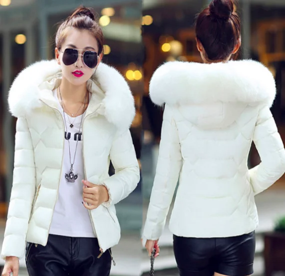 Fur Winter Jacket for Women Plus size Winter Hooded Coat Women Parkas Warm Down Jacket Female Coat Lady