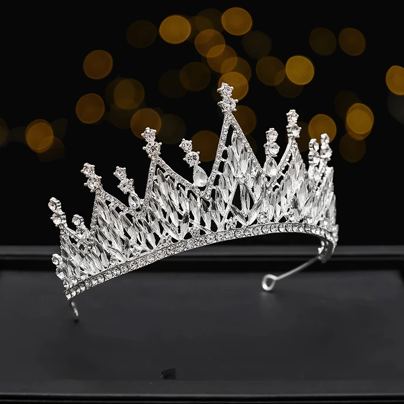 Crystal Hair Tiara  Party Tiara Crowns Happy Birthday Tiara Crowns Mermaid Hair Accessories