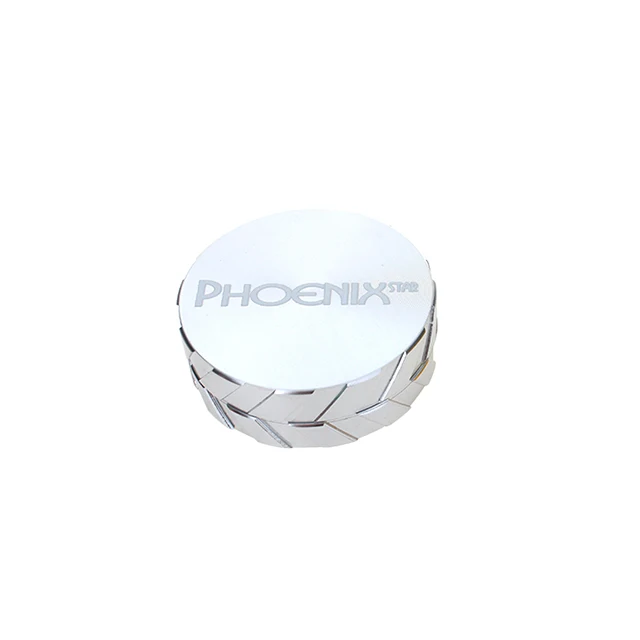 Wholesale Smoke Smoking Accessories Grinder Custom Logo 2.5 Inches Aircraft Grade Aluminum 2 Layers Tobacco Herb Grinder