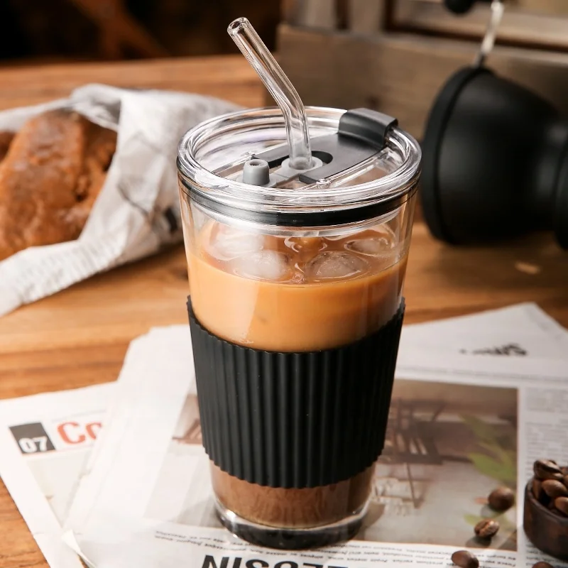 Фабричное производство оптовая продажа модная стеклянная чашка для кофе молока чая