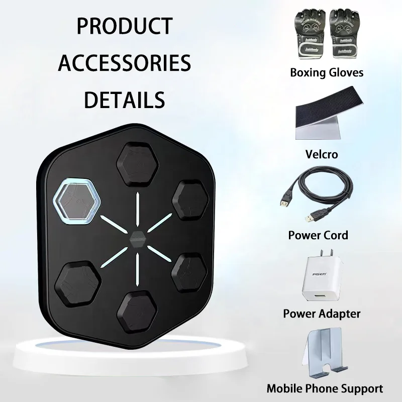 RS Fitness Holdbody Punching Machine Boxing Building Home Wall Mounted Intelligent Smart Music Boxing Machine Training For Adult