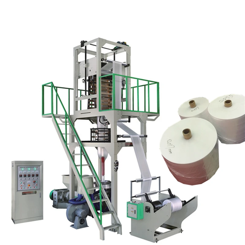 Nylon plastic shrink film wrapping blowing machine low pressure Hdpe high-density polyethylene blown film extruder machine