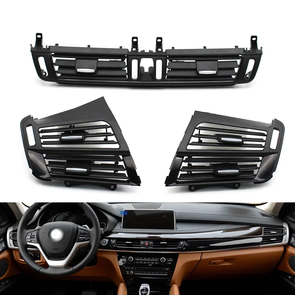 Car Central Dashboard Air Conditioning Left Right Middle AC Vent Outlet Grille Cover Panel For BMW X5 X6 X5M X6M F15 F16 F85 F86