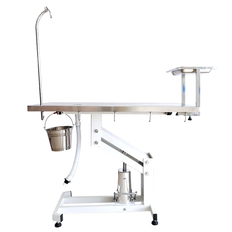 LIZE Pet Medical Veterinary Surgery Equipment Hydraulic Operation Table Hydraulic Lift Operating Veterinary Instrument Table