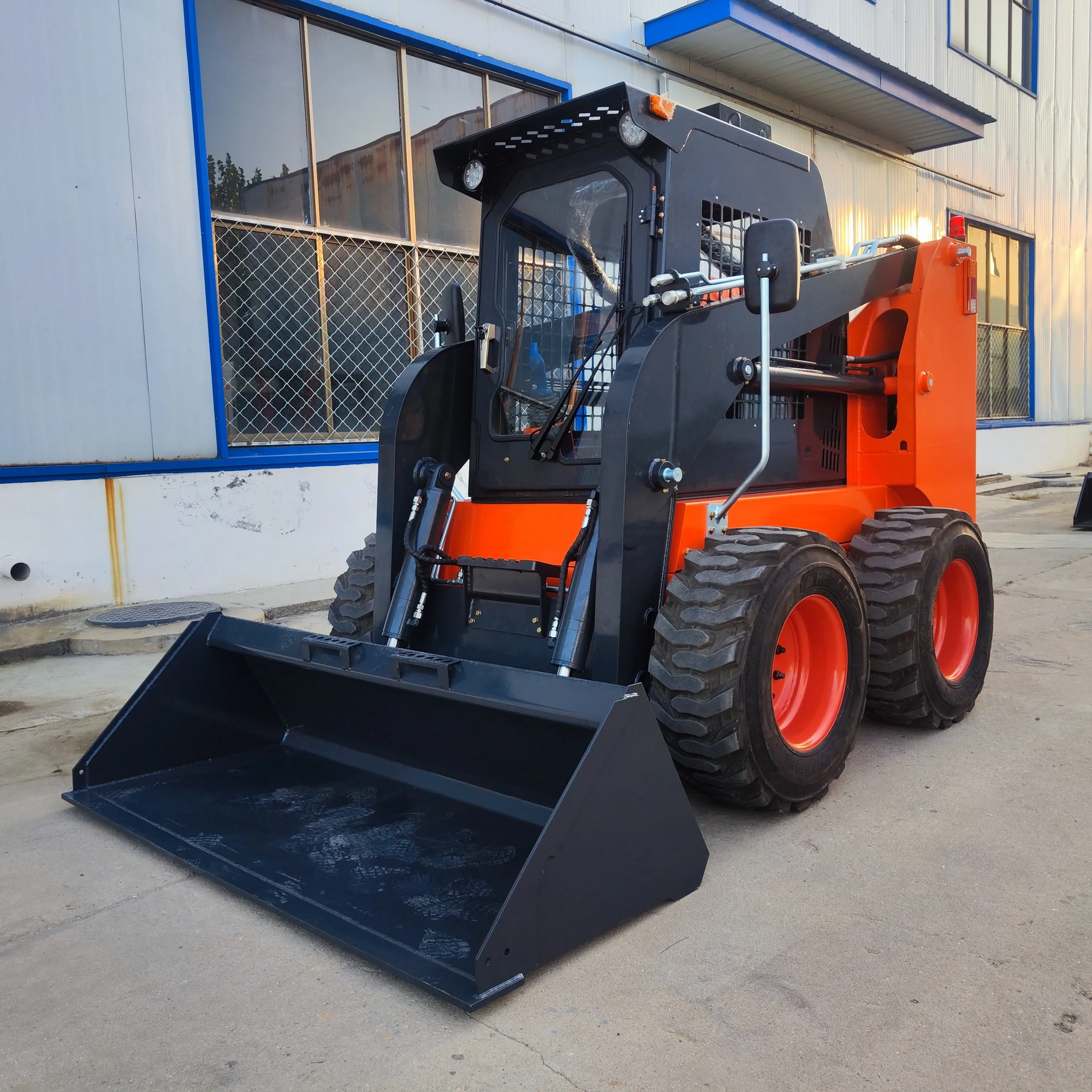 Wholesale Engine Diesel Mini skid Steer loader Bucket  Mini Compact Track Loader Skid loader