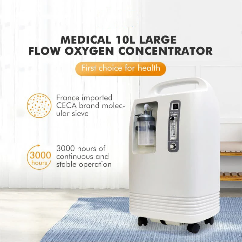 
China manufacturer green low noise cheap prices of medical oxygen generator 10L Oxygen Concentrate Machine 