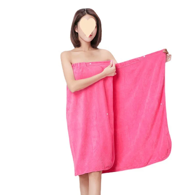 Bath Wrap Towels for Women Adjustable Shower Spa Wrap with Home Hotel Bathrobes Nightgown for Sauna Beach Pool Gym Travel